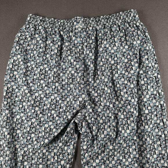 Adidas Pants Mens XL Track Athletic Drawstring Abstract Pattern Pockets Zip Ankl - Picture 12 of 13